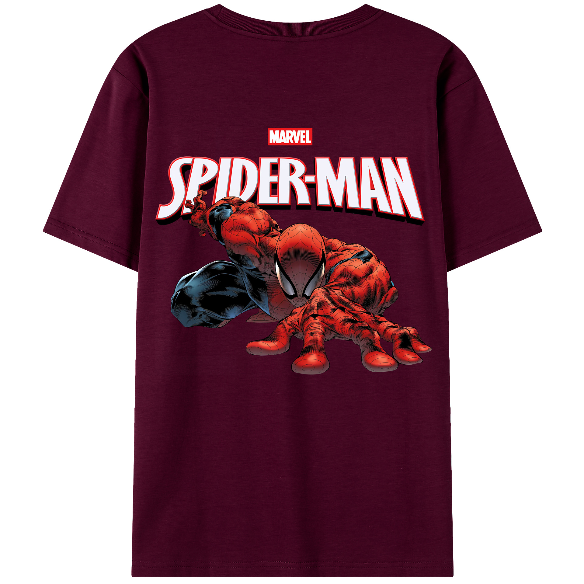 （画像用） Spider Man スパイダーマン レディース半袖Tシャツ(バックプリント)